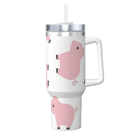 Pink Pig 40oz Car Insulated Cups Ice Bully Cup with Handle Double Stainless Steel Vacuum Tumblers Water Bottle with Lid and Straw
Pink Pig 40oz Car Insulated Cups Ice Bully Cup with Handle Double Stainless Steel Vacuum Tumblers Water Bottle with Lid and Straw