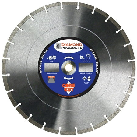 Diamond Products 85261 Segmented Rim Circular Saw Blade 14in Dia x 1/8in T