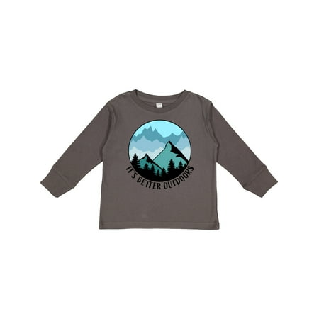 Inktastic It s Better Outdoors Mountains in Blue Gift Toddler Boy or Toddler Girl Long Sleeve T-Shirt
Inktastic It s Better Outdoors Mountains in Blue Gift Toddler Boy or Toddler Girl Long Sleeve T-Shirt