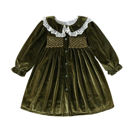 Esaierr Baby Girls Velvet Dress for Kids Long-Sleeve Topslace Trim Princess Dresses Skirt Clothes Fall Winter Weekly Dress Christmas Party Gown 9 Months - 6 Years
Esaierr Baby Girls Velvet Dress for Kids Long-Sleeve Topslace Trim Princess Dresses Skirt Clothes Fall Winter Weekly Dress Christmas Party Gown 9 Months - 6 Years