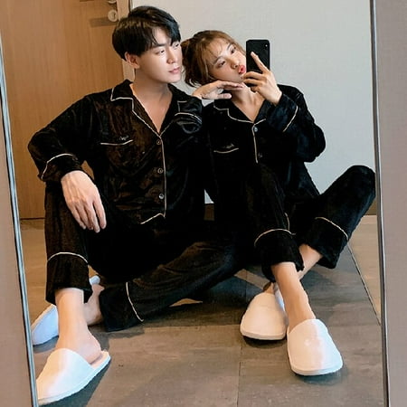 PIKADINGNIS Autumn Winter Flannel Mens Pajamas Set Solid Color Warm Golden Velvet Sleepwear Couple Pajama Sets Sleep&Lounge Home Clothes
PIKADINGNIS Autumn Winter Flannel Mens Pajamas Set Solid Color Warm Golden Velvet Sleepwear Couple Pajama Sets Sleep&Lounge Home Clothes