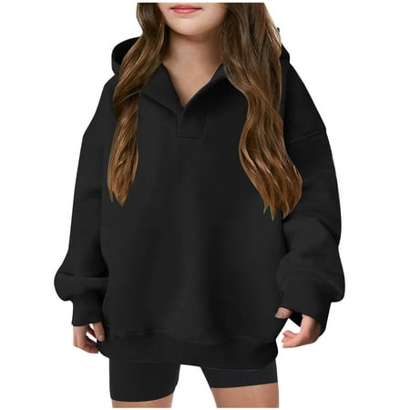 Mikilon Kids Solid Color Tops Size 5-13 Casual Round Neck Long Sleeve Shirts Comfortable Pullover Hoodie Sweatshirt Fall and Winter Girls Outfits with Pockets
Mikilon Kids Solid Color Tops Size 5-13 Casual Round Neck Long Sleeve Shirts Comfortable Pullover Hoodie Sweatshirt Fall and Winter Girls Outfits with Pockets