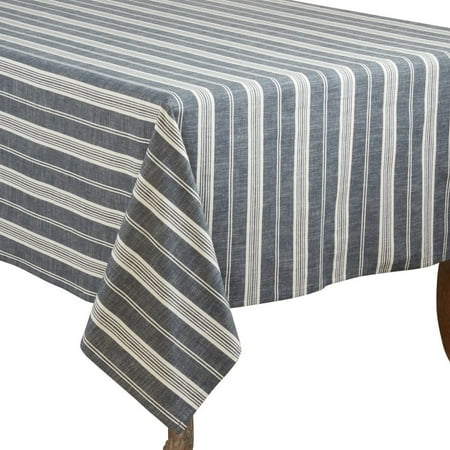 Fennco Styles Neutral Classic Multi Striped 100% Cotton Tablecloth 65x140 Inch Navy Blue
Fennco Styles Neutral Classic Multi Striped 100% Cotton Tablecloth 65x140 Inch Navy Blue