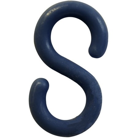 Cobalt Blue Plastic S Hook 1 1/2 IN Lg 10 Pk