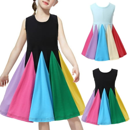 Elainilye Fashion Toddler Girl Dress Cute Sleeveless Sweet Stitching Ruffle Dress Pleated Skirt Sizes 12M-5Y Black
Elainilye Fashion Toddler Girl Dress Cute Sleeveless Sweet Stitching Ruffle Dress Pleated Skirt Sizes 12M-5Y Black