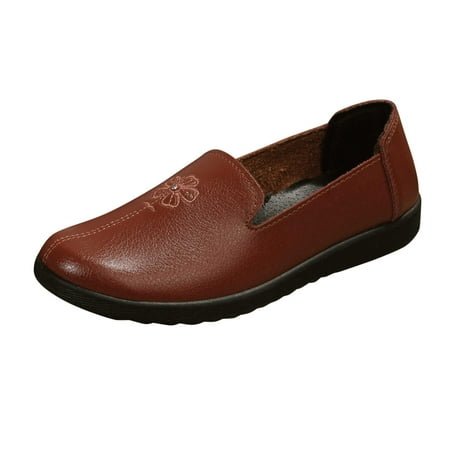 Ladies Fashion Solid Color Leather Flower Embroidery Flat Comfortable Casual Shoes
Ladies Fashion Solid Color Leather Flower Embroidery Flat Comfortable Casual Shoes
