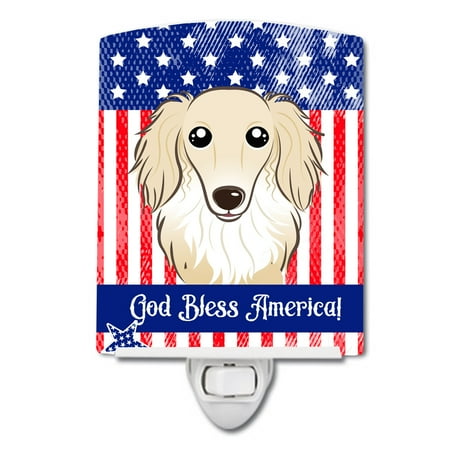 Caroline s Treasures BB2142CNL Flag and Longhair Creme Dachshund Ceramic Night Light 6x4x3 multicolor
Caroline s Treasures BB2142CNL Flag and Longhair Creme Dachshund Ceramic Night Light 6x4x3 multicolor