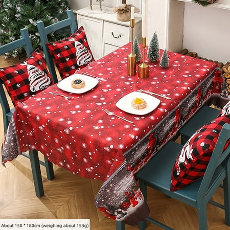 Christmas Tablecloth Rectangle Creative Christmas Printed Table Cover for Dining Party & Holidays
Christmas Tablecloth Rectangle Creative Christmas Printed Table Cover for Dining Party & Holidays