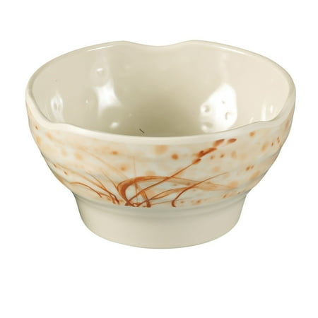 Orchis Round Rice Bowl 12 Oz. 5 Dia. X 2 1/4 H Melamine Gold 16 packs