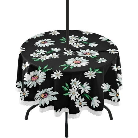 Hidove Flower Pattern 60 Inch Round Tablecloth with Zipper Umbrella Hole Washable Spillproof Table Cloth Decorative for Picnic Camping Indoor and Outdoor
Hidove Flower Pattern 60 Inch Round Tablecloth with Zipper Umbrella Hole Washable Spillproof Table Cloth Decorative for Picnic Camping Indoor and Outdoor
