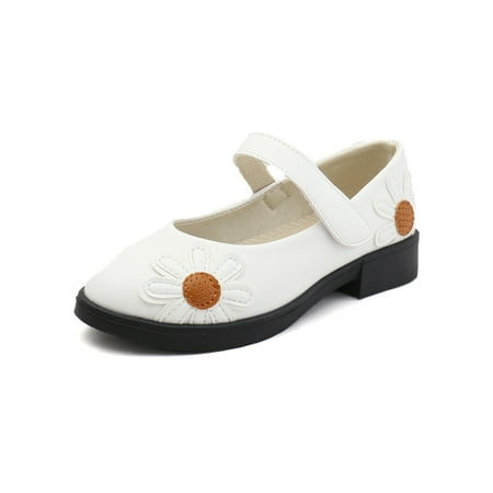 Lacyhop Kids Flats Ankle Strap Mary Jane Sandals Closed Toe Dress Shoes School Lightweight Princess Shoe Comfort Patchwork Flower White 9C
Lacyhop Kids Flats Ankle Strap Mary Jane Sandals Closed Toe Dress Shoes School Lightweight Princess Shoe Comfort Patchwork Flower White 9C