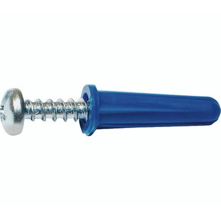 Midwest Fastener 10412 Plastic Conical Anchors With Screws #10-12 By 1 Inch 40 Pack
Midwest Fastener 10412 Plastic Conical Anchors With Screws #10-12 By 1 Inch 40 Pack