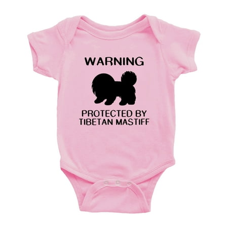 Warning: Protected by A Tibetan Mastiff Dog Funny Baby Rompers Baby Clothes (Pink 3-6 Months)
Warning: Protected by A Tibetan Mastiff Dog Funny Baby Rompers Baby Clothes (Pink 3-6 Months)