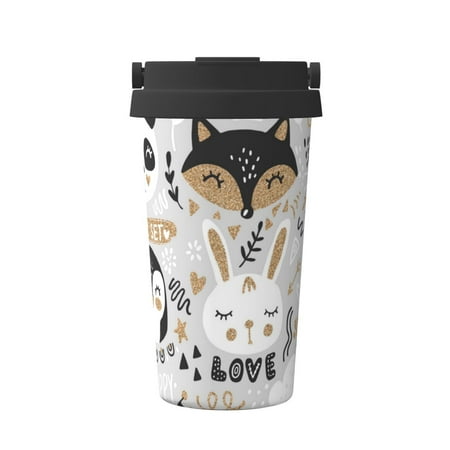 Xecao Funny Animals Series Pattern Insulated Coffee Mug with Handle & Flip Thermos Mug Water Bottle Coffee Tumbler Cup
Xecao Funny Animals Series Pattern Insulated Coffee Mug with Handle & Flip Thermos Mug Water Bottle Coffee Tumbler Cup