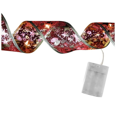 Christmas Ribbon Fairy Lights Christmas LED Lights Double Ribbon String Lights Christmas Tree Decoration Glowing Ribbon Pendant
Christmas Ribbon Fairy Lights Christmas LED Lights Double Ribbon String Lights Christmas Tree Decoration Glowing Ribbon Pendant