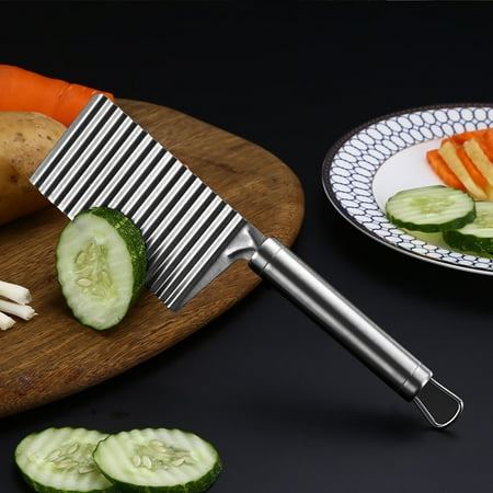 Cuhas Potato Wavy Edged Tool Stainless Steel Kitchen Gadget Vegetable Fruit Cutting
Cuhas Potato Wavy Edged Tool Stainless Steel Kitchen Gadget Vegetable Fruit Cutting