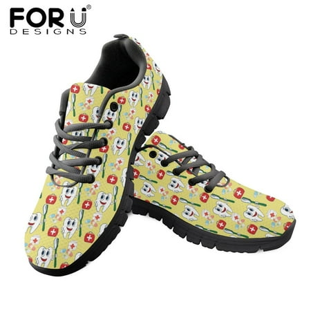 Women s Spring Lace-up Sneakers Breathable Air Mesh Flats Cute Cartoon Dental Pattern Lightweight Shoes for Ladies
Women s Spring Lace-up Sneakers Breathable Air Mesh Flats Cute Cartoon Dental Pattern Lightweight Shoes for Ladies