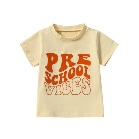 Toddler Boys Casual Short Sleeve Shirt Crew Neck Letter Print Loose Tops Tshirt Summer Clothes
Toddler Boys Casual Short Sleeve Shirt Crew Neck Letter Print Loose Tops Tshirt Summer Clothes