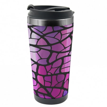 Abstract Travel Mug Graphic Stained Glass Steel Thermal Cup 16 oz by Ambesonne
Abstract Travel Mug Graphic Stained Glass Steel Thermal Cup 16 oz by Ambesonne