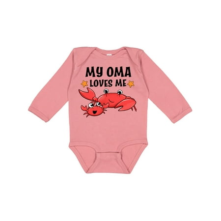 Inktastic My Oma Loves Me- cute crab family Gift Baby Boy or Baby Girl Long Sleeve Bodysuit
Inktastic My Oma Loves Me- cute crab family Gift Baby Boy or Baby Girl Long Sleeve Bodysuit