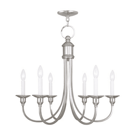 Chandeliers 6 Light Cranford With Polished Nickel size 26 in 360 Watts - World of Crystal
Chandeliers 6 Light Cranford With Polished Nickel size 26 in 360 Watts - World of Crystal
