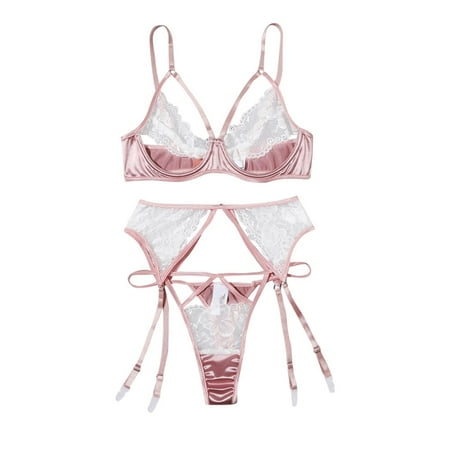 Lingerie For Women Lace Thong Garter Sleepwear Underwear Women