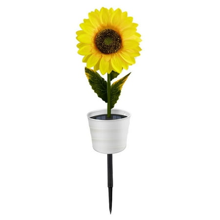 Sunflower Solar Ground Light Automatic Switch LED Path Yard Lights for Courtyard