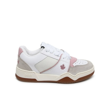 Dsquared2 Woman Spiker White Leather Sneakers