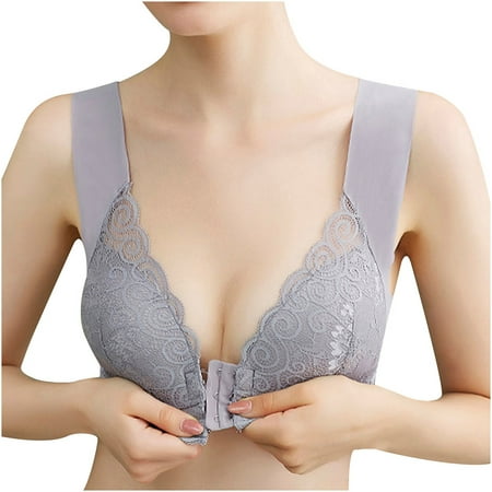 Muxika Women s Plus Size Wireless Bra Front Closure Push Up Bras for Women Lace Wire Free Full Cup Shaping Everyday Bra with Wide Straps
Muxika Women s Plus Size Wireless Bra Front Closure Push Up Bras for Women Lace Wire Free Full Cup Shaping Everyday Bra with Wide Straps
