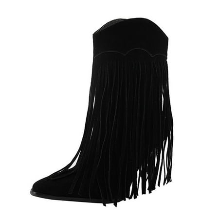 ZMHEGW Womens Boots Fall Solid Color Suede Tassel Pointed Toe High Heel Short Boots Shoes
ZMHEGW Womens Boots Fall Solid Color Suede Tassel Pointed Toe High Heel Short Boots Shoes