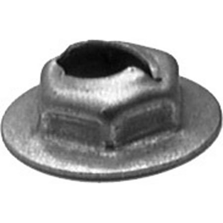 200 Thread Cutting Nuts 1/4 Stud 11/16 Flange