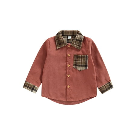 Toddler Baby Boy Girl Corduroy Button Down Shirts Long Sleeve Plaid Patchwork Shirt Shacket Jacket Tops Fall Clothes
Toddler Baby Boy Girl Corduroy Button Down Shirts Long Sleeve Plaid Patchwork Shirt Shacket Jacket Tops Fall Clothes
