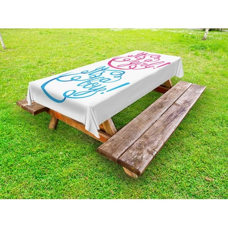 Gender Reveal Outdoor Tablecloth Classical Hand Drawn Style It s A Girl Boy Lettering Cute Baby Message Decorative Washable Fabric Picnic Tablecloth 58 X 120 Inches Hot Pink and Bue by Ambesonne
Gender Reveal Outdoor Tablecloth Classical Hand Drawn Style It s A Girl Boy Lettering Cute Baby Message Decorative Washable Fabric Picnic Tablecloth 58 X 120 Inches Hot Pink and Bue by Ambesonne