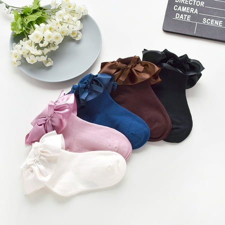 SPRING PARK Baby Girls Solid Color Cotton Socks Newborn Infants Bowknot Ruffled Ankle Princess Socks
SPRING PARK Baby Girls Solid Color Cotton Socks Newborn Infants Bowknot Ruffled Ankle Princess Socks