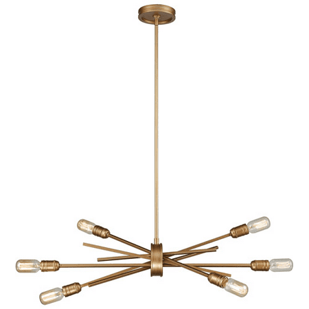 Chandeliers 6 Light With Matte Gold Finish Medium Base 31 inch 360 Watts - World of Lamp
Chandeliers 6 Light With Matte Gold Finish Medium Base 31 inch 360 Watts - World of Lamp