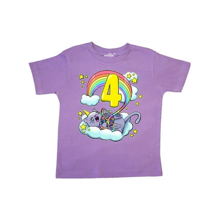Inktastic 4th Birthday Unicorn Cat Rainbow Gift Toddler Boy or Toddler Girl T-Shirt
Inktastic 4th Birthday Unicorn Cat Rainbow Gift Toddler Boy or Toddler Girl T-Shirt
