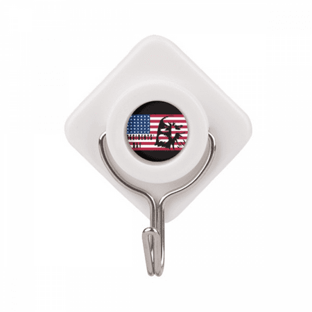 American Flag Presidents Day Brid Adhesive Wall Hooks Hanging Self Sticky