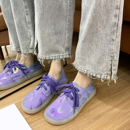 Aayomet High Heels Women Summer Ladies Shoes Casual Fashion Flat Heel Round Head Lace Up Single Shoes Loafers Shoes Casual Shoes Purple 39
Aayomet High Heels Women Summer Ladies Shoes Casual Fashion Flat Heel Round Head Lace Up Single Shoes Loafers Shoes Casual Shoes Purple 39