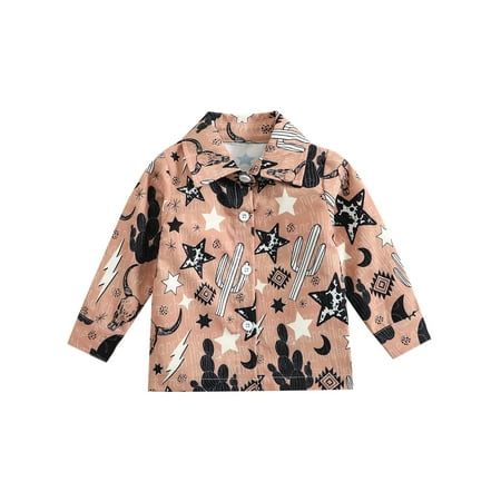 wybzd Toddler Baby Boys Western Shirts Casual Long Sleeve Cartoon Print Button Down Shirts Pink 18-24 Months
wybzd Toddler Baby Boys Western Shirts Casual Long Sleeve Cartoon Print Button Down Shirts Pink 18-24 Months