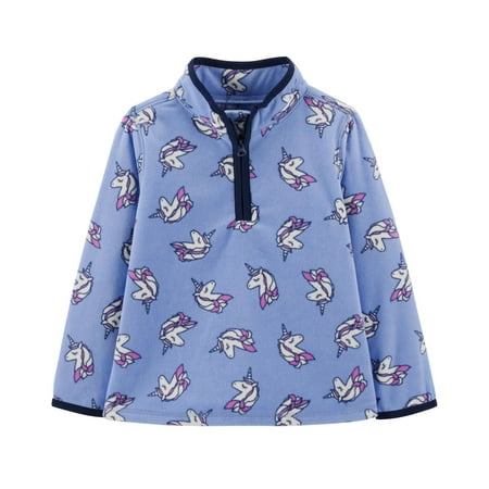 OshKosh B'gosh Little Girls' Fleece Cozie, Blue, 2-Toddler