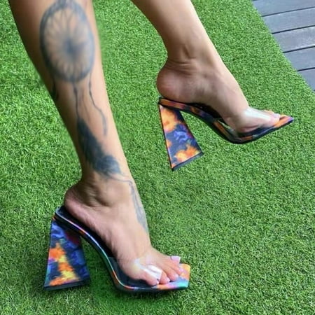 Sunvit Heeled Sandals for Women- Slip On Casual New Style Sexy Summer Slide Sandals #154 Multicolor-9.5
Sunvit Heeled Sandals for Women- Slip On Casual New Style Sexy Summer Slide Sandals #154 Multicolor-9.5