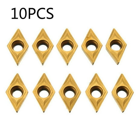 Lathe Inserts Boring Bar 10Pcs YBC251 DCMT070204 Replacement Practical
