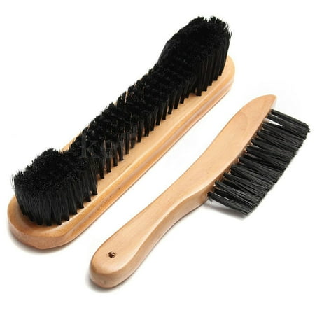 2Pcs Pool Snooker Billiard Table Brush Horsehair Rail Wooden Handle 9 Tool