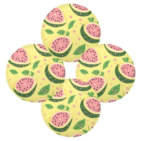 WOBOGO Guava Pattern Round Placemats Set of 4 Heat Resistant Washable Kitchen Table Decorations 15.4in
WOBOGO Guava Pattern Round Placemats Set of 4 Heat Resistant Washable Kitchen Table Decorations 15.4in