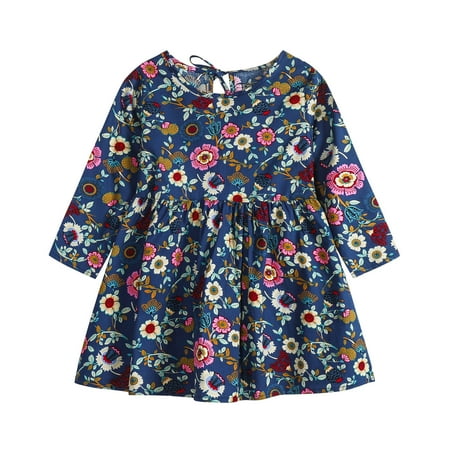 QWERTYU Infant Baby Toddler Child Children Kids Fall Winter Long Sleeve Dresses Dress Floral Sundress for Girl 6M-3Y 115
QWERTYU Infant Baby Toddler Child Children Kids Fall Winter Long Sleeve Dresses Dress Floral Sundress for Girl 6M-3Y 115