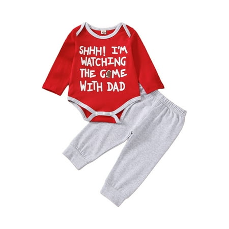 Peyakidsaa Baby Girls Boys Christmas Outfit Letter Print Round Neck Long Sleeve Romper + Long Pants Set
Peyakidsaa Baby Girls Boys Christmas Outfit Letter Print Round Neck Long Sleeve Romper + Long Pants Set