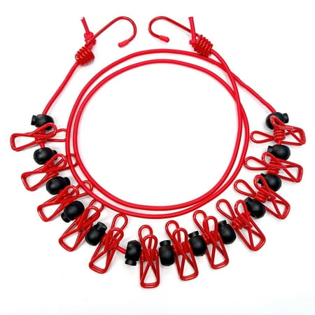 Syrinx Windproof Non-Slip Clothesline for Household - Portable Adjustable and Durable(Red)
Syrinx Windproof Non-Slip Clothesline for Household - Portable Adjustable and Durable(Red)