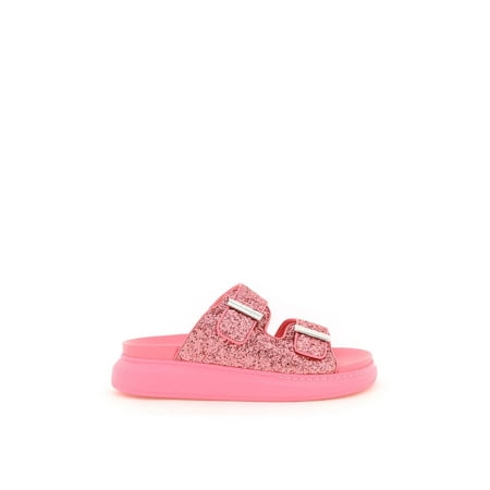 

Alexander Mcqueen Glittered Hybrid Oversize Slides Women