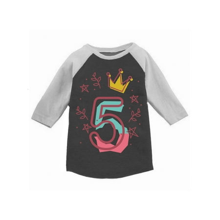 Awkward Styles 5th Birthday T-Shirt I m Five Cute Crown Pink Toddler Raglan Shirt
Awkward Styles 5th Birthday T-Shirt I m Five Cute Crown Pink Toddler Raglan Shirt
