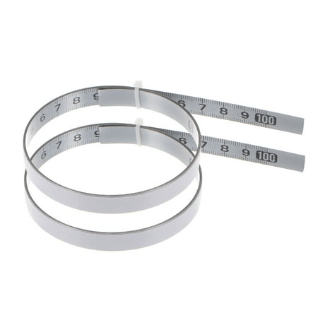 2 Pack Adhesive Backed Tape Measure 100cm Metric Left to Right Reading Measuring Tape Steel Sticky Ruler Silver Tone
2 Pack Adhesive Backed Tape Measure 100cm Metric Left to Right Reading Measuring Tape Steel Sticky Ruler Silver Tone